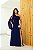 VESTIDO LONGO UM OMBRO FENDA SARA - AZUL MARINHO - Imagem 3