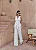 CONJUNTO VENEZA COLETE E CALÇA RISCA E GIZ - OFF WHITE - Imagem 1