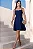 VESTIDO LORENA CURTO EVASÊ COM BOLSOS - AZUL MARINHO - Imagem 1
