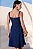 VESTIDO LORENA CURTO EVASÊ COM BOLSOS - AZUL MARINHO - Imagem 3