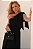 VESTIDO GLÁUCIA UM OMBRO COM LAÇO - PRETO - Imagem 3