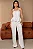 CONJUNTO LAIS CALÇA COM BLUSA DETALHE PESPONTO - OFF WHITE - Imagem 1