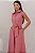 VESTIDO ROSE MIDI ABERTO COM BOTÕES E FAIXA - ROSÉ - Imagem 2