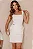 VESTIDO TIFFANY TUBINHO CURTO COM DETALHE METAL - OFF WHITE - Imagem 6