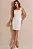 VESTIDO TIFFANY TUBINHO CURTO COM DETALHE METAL - OFF WHITE - Imagem 1