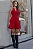VESTIDO TEREZA CURTO COM DETALHE METAL - VERMELHO - Imagem 1