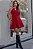 VESTIDO TEREZA CURTO COM DETALHE METAL - VERMELHO - Imagem 2
