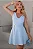 VESTIDO LUIZA DECOTE V COM CINTO - AZUL - Imagem 4