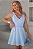 VESTIDO LUIZA DECOTE V COM CINTO - AZUL - Imagem 3
