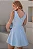 VESTIDO LUIZA DECOTE V COM CINTO - AZUL - Imagem 7