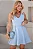 VESTIDO LUIZA DECOTE V COM CINTO - AZUL - Imagem 5