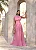 VESTIDO MÔNICA LONGO TEXTURIZADO - ROSA - Imagem 1
