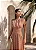 VESTIDO MÔNICA LONGO TEXTURIZADO - AMÊNDOA - Imagem 3