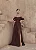 VESTIDO LONGO DREAPEADO INGRID  - CAFÉ - Imagem 1