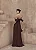 VESTIDO LONGO DREAPEADO INGRID  - CAFÉ - Imagem 4