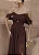 VESTIDO LONGO DREAPEADO INGRID  - CAFÉ - Imagem 2