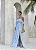 VESTIDO LONGO DREAPEADO INGRID  - AZUL SERENITY - Imagem 2