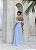 VESTIDO LONGO DREAPEADO INGRID  - AZUL SERENITY - Imagem 5