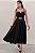 VESTIDO BRENDA DECOTE V DETELHE METAL - PRETO - Imagem 1