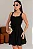 VESTIDO ODETE CURTO COM RECORTE E FAIXA - PRETO - Imagem 4