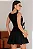 VESTIDO ODETE CURTO COM RECORTE E FAIXA - PRETO - Imagem 2