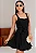 VESTIDO ODETE CURTO COM RECORTE E FAIXA - PRETO - Imagem 3