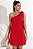 VESTIDO MISS MISSES UM OMBRO SÓ COM FAIXA - VERMELHO - Imagem 1