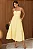 VESTIDO CAROL DECOTE V COM ALÇAS - AMARELO - Imagem 1