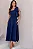 VESTIDO GLÁUCIA UM OMBRO COM LAÇO - AZUL MARINHO - Imagem 1