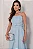 VESTIDO LORRAINE COM ALÇA E CINTO - AZUL - Imagem 4