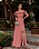 VESTIDO DE FESTA TAMIRES LONGO FLOWERS - ROSA CANELA - Imagem 1