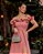 VESTIDO DE FESTA TAMIRES LONGO FLOWERS - ROSA CANELA - Imagem 2
