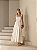 VESTIDO BRUNA LONGUETE LASTEX - NATURAL - Imagem 1