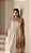 VESTIDO BRUNA LONGUETE LASTEX - NATURAL - Imagem 2