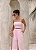 CROPPED DUBAI LINHO DECOTE QUADRADO - ROSA - Imagem 1