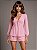 CONJUNTO CHIFON BATA ML E SHORT - ROSA - Imagem 1