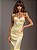 VESTIDO ALÇA ACETINADO PÉROLAS - AMARELO MANTEIGA - Imagem 2