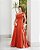 VESTIDO LONDRES ZIBELINE GLOW LAÇO OMBRO - TERRACOTA - Imagem 2