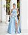 VESTIDO LONDRES ZIBELINE GLOW LAÇO OMBRO - AZUL SERENITY - Imagem 1