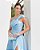 VESTIDO LONDRES ZIBELINE GLOW LAÇO OMBRO - AZUL SERENITY - Imagem 2