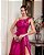 VESTIDO LONDRES ZIBELINE GLOW LAÇO OMBRO - FÚCSIA - Imagem 2