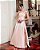 VESTIDO LONDRES ZIBELINE GLOW LAÇO OMBRO - ROSÉ - Imagem 1