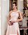 VESTIDO LONDRES ZIBELINE GLOW LAÇO OMBRO - ROSÉ - Imagem 2