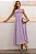 VESTIDO CRISTINA MIDI CREPE COM FRANZIDO BUSTO - LILÁS - Imagem 2