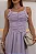 VESTIDO CRISTINA MIDI CREPE COM FRANZIDO BUSTO - LILÁS - Imagem 3