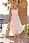 VESTIDO CRISTINA MIDI CREPE COM FRANZIDO BUSTO - BEGE - Imagem 1