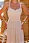 VESTIDO CRISTINA MIDI CREPE COM FRANZIDO BUSTO - BEGE - Imagem 2
