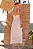 VESTIDO CRISTINA MIDI CREPE COM FRANZIDO BUSTO - BEGE - Imagem 6