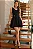 VESTIDO LUIZA DECOTE V COM CINTO - PRETO - Imagem 5
