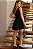VESTIDO LUIZA DECOTE V COM CINTO - PRETO - Imagem 4